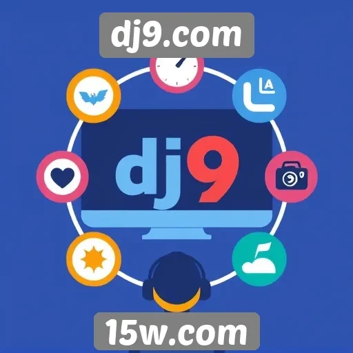 Recursos de interação social disponíveis no site dj9.com
